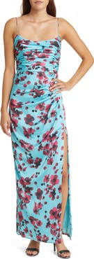 Hutch Ruched Floral Midi Dress