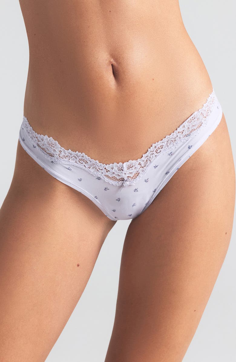 SKIMS Fits Everybody 5-Pack Dipped Thongs, Alternate, color, Bouquet Multi