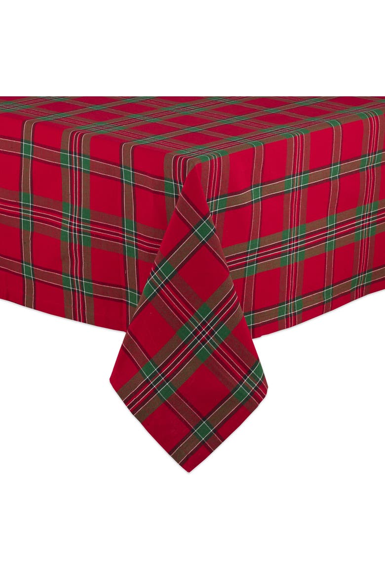 Holiday Plaid Tablecloth 60X84, Main, color, Holiday Plaid