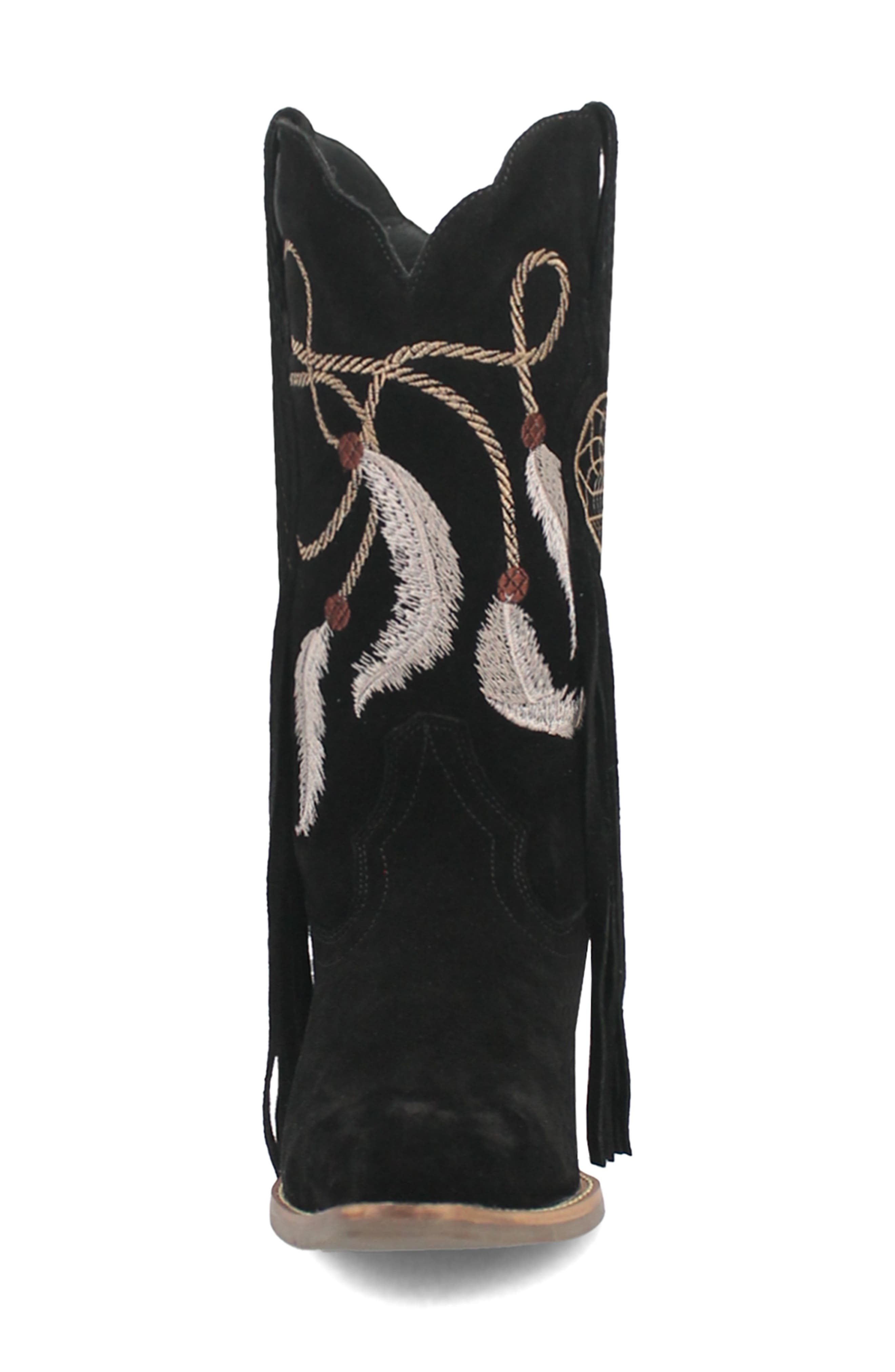 Dingo Day Dream Fringe Embroidered Western Boot, Alternate, color, 