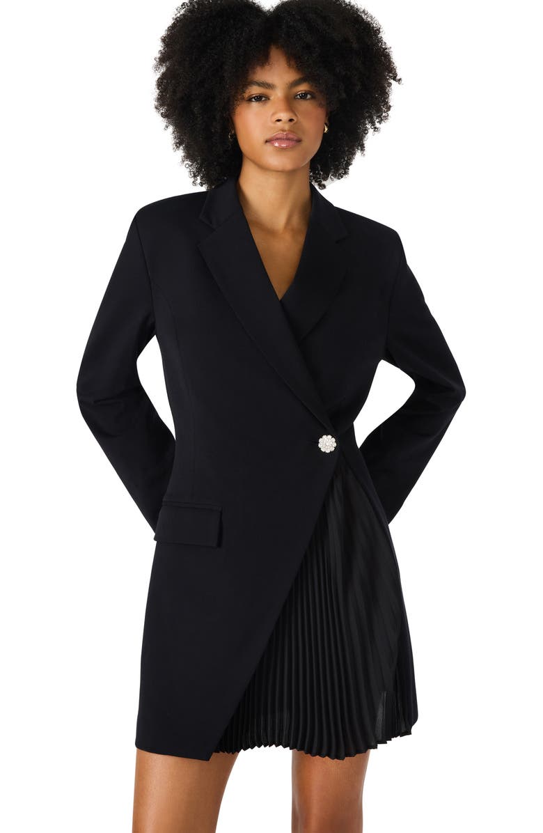 Steve Madden Nadene Blazer Minidress, Alternate, color, Black