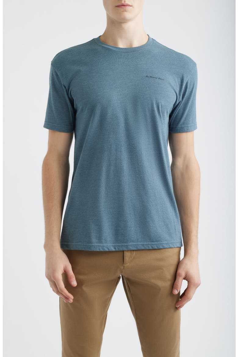 Illustrated Bear Graphic T-Shirt, Main, color, INDIGO