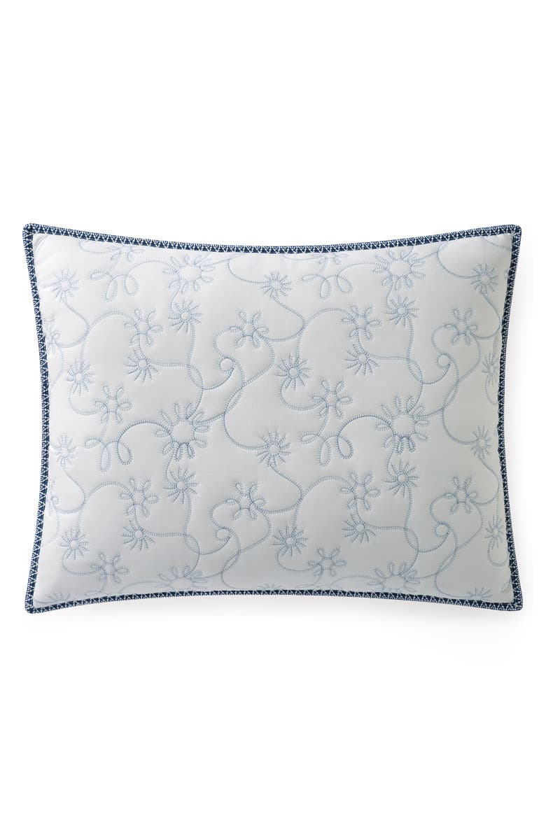 UGG<sup>®</sup> Botanic Embroidered Quilt & Shams Set, Alternate, color, Snow/ Lilac Hint
