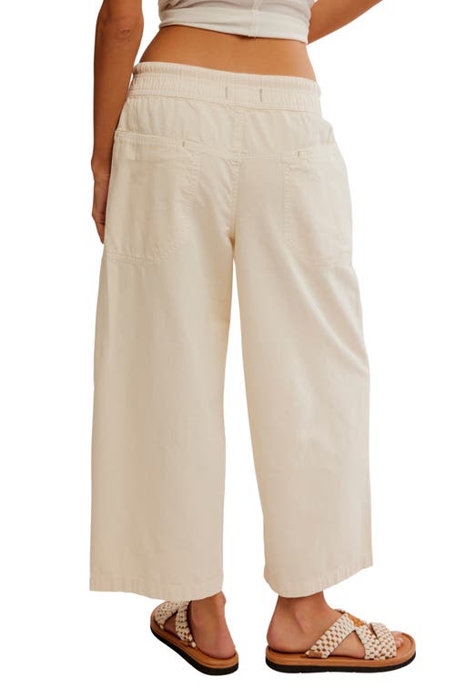 Free People Easy Peasy Wide Leg Drawstring Pants In Irie