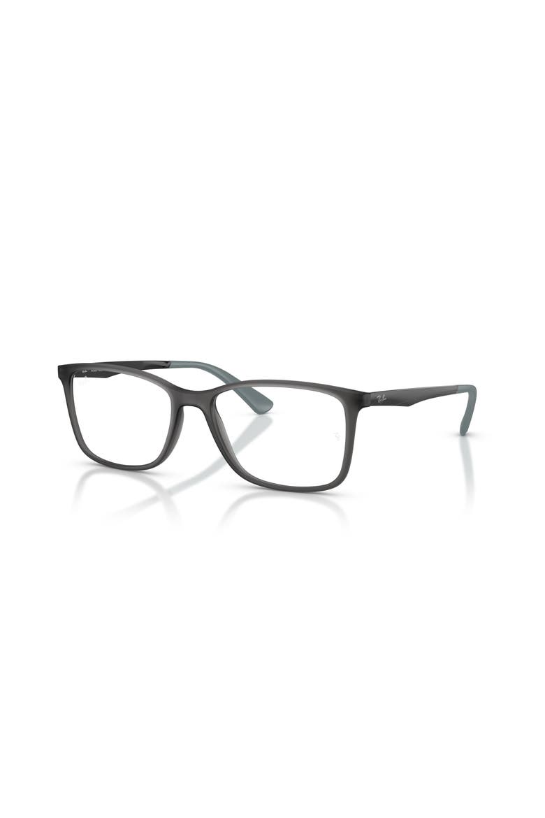 55mm Rectangle optical glasses, Main, color, Grey