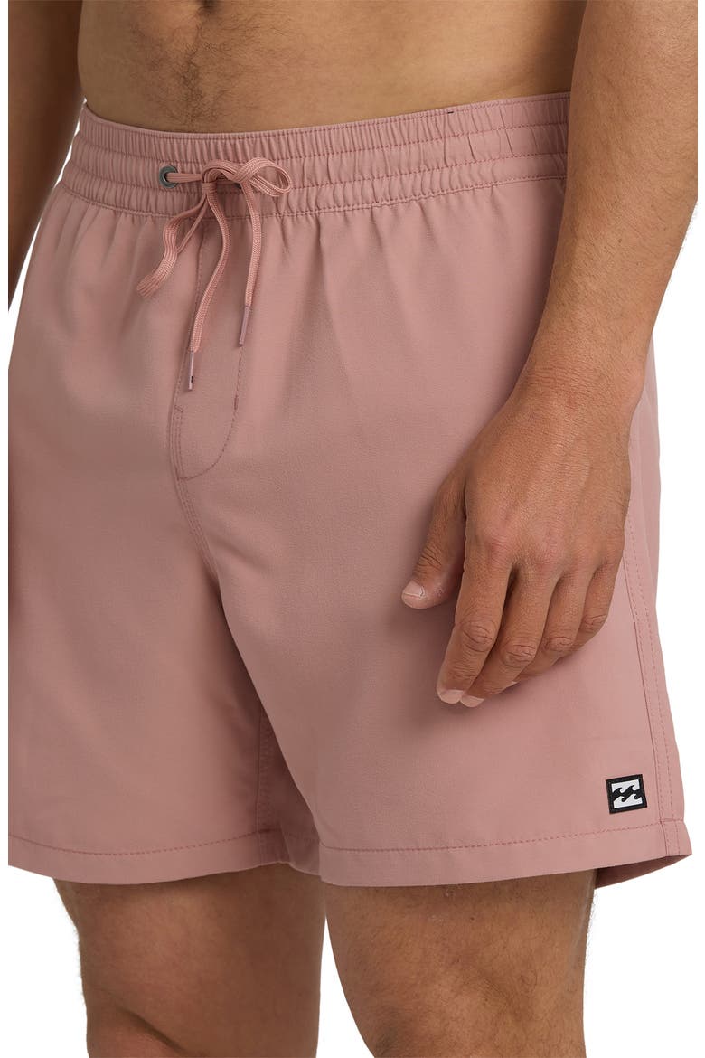 All Day Layback Swim Trunks, Alternate, color, ASH ROSE