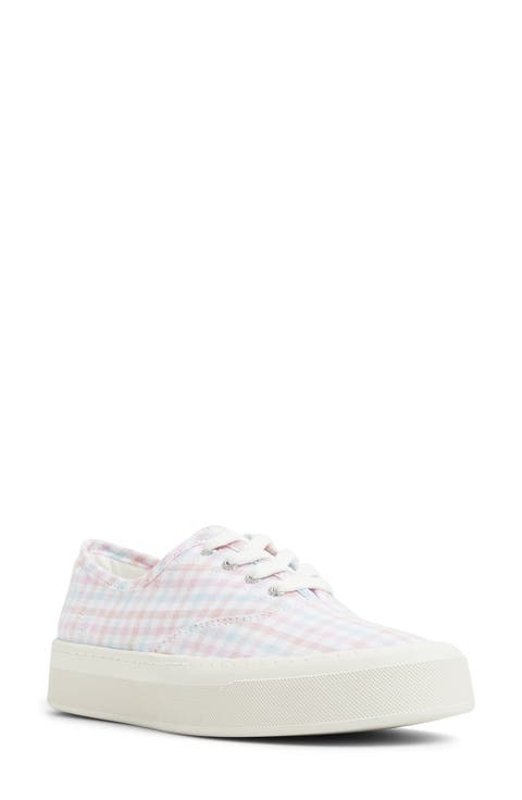 Candy CVO Check Print Canvas Sneaker (Women)