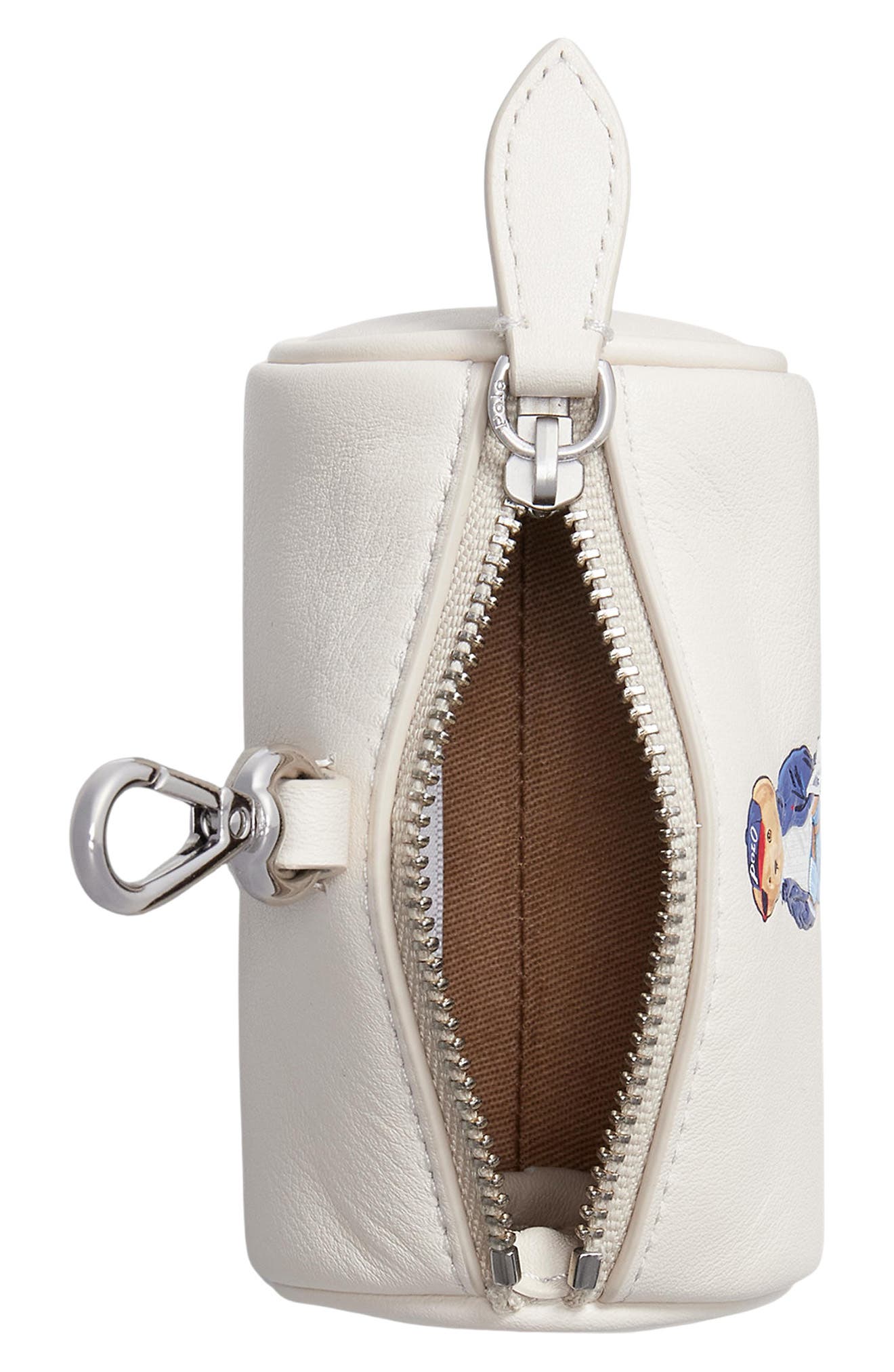 Polo Ralph Lauren Spring Bear Leather Coin Pouch, Alternate, color, 
