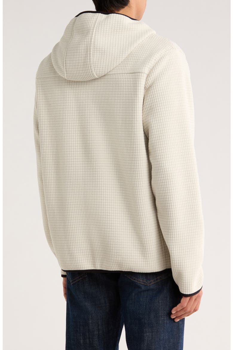 Alpine Texture Fleece Hoodie, Alternate, color, OATMEAL
