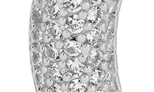 Ettika Pave Open Circle Drop Earrings In Metallic