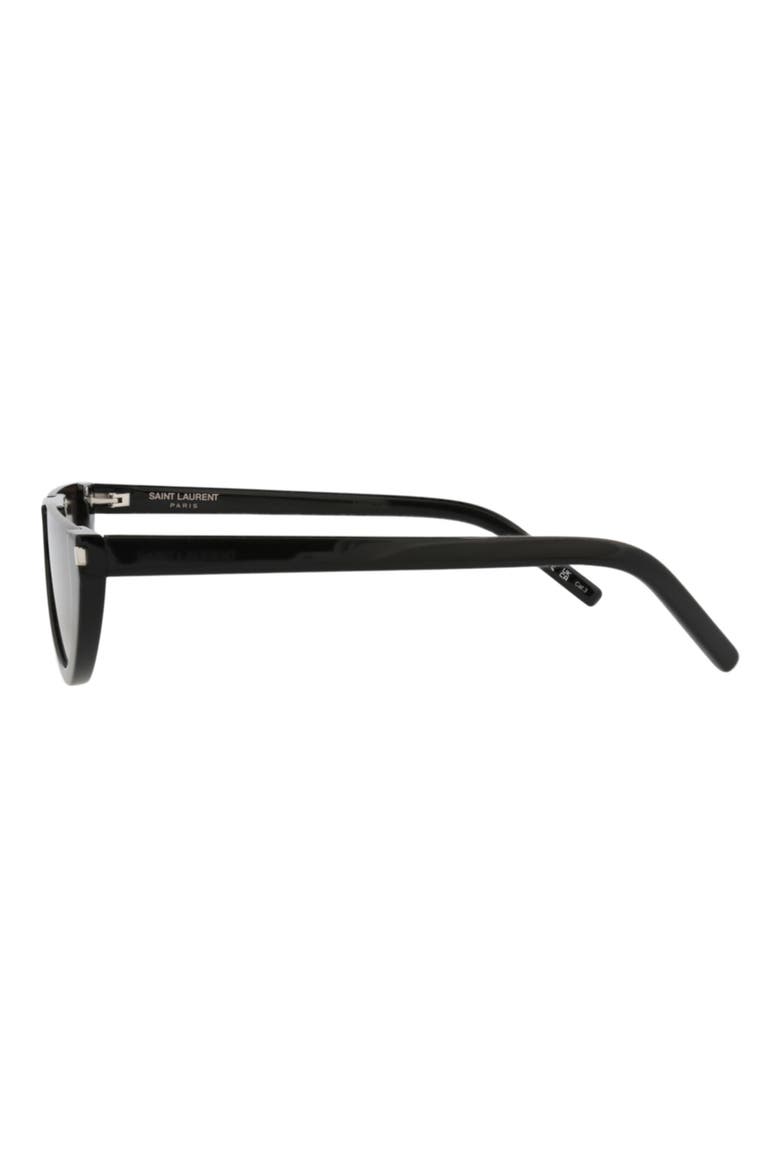 58mm Cat Eye Sunglasses, Alternate, color, BLACK BLACK BLACK