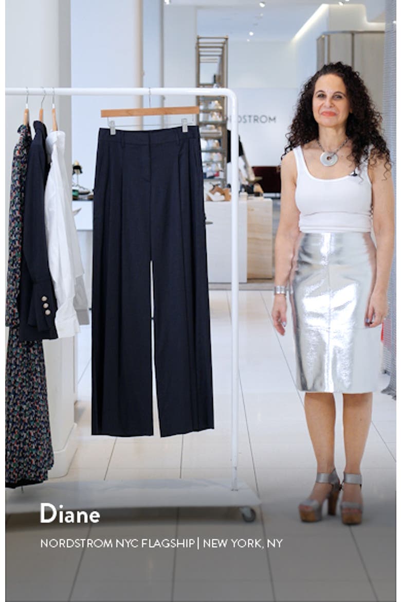 New Didi Wide Leg Wool Blend Pants video