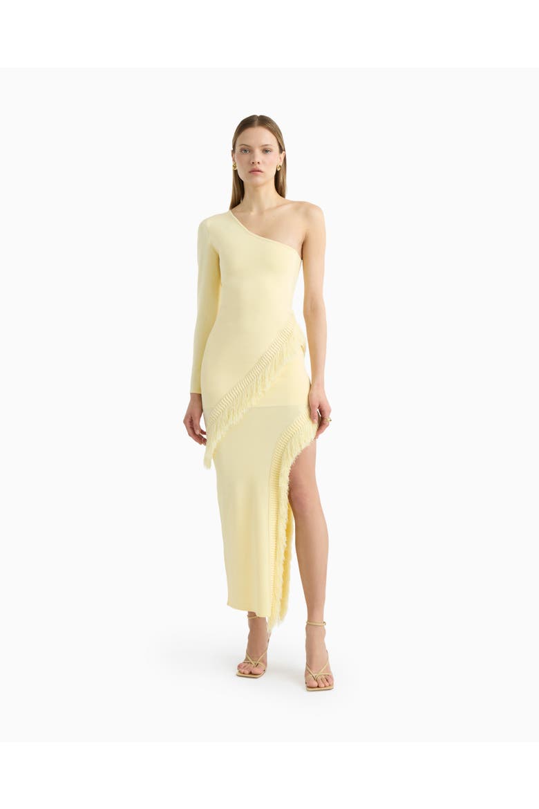Rosie Fringe Dress, Main, color, Butter Yellow