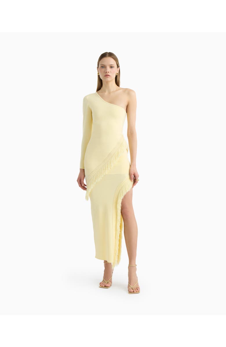 Dodiee Rosie Fringe Dress, Main, color, Butter Yellow