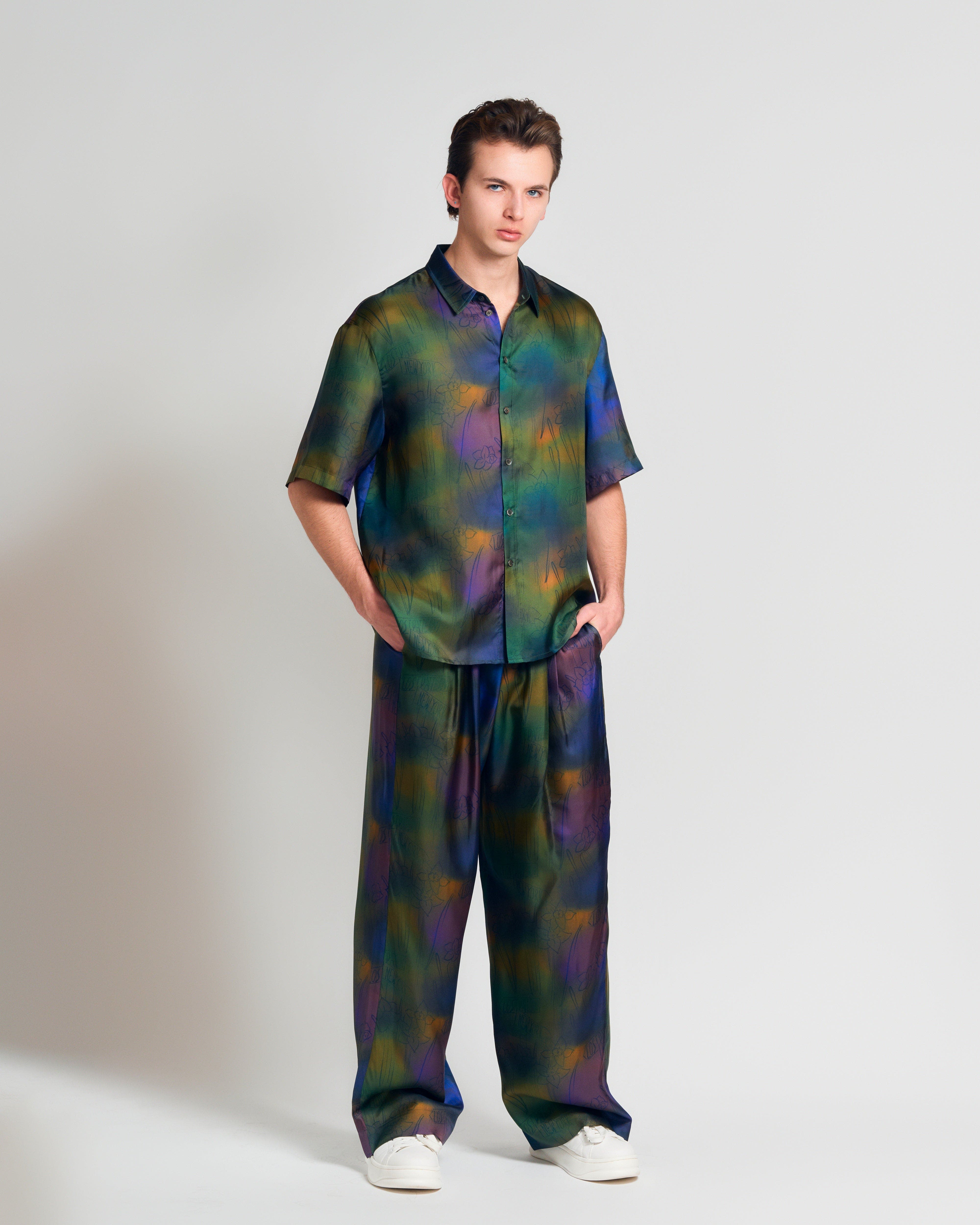 "Brooklyn" Silk Wide Leg Palazzo Pants - image 2