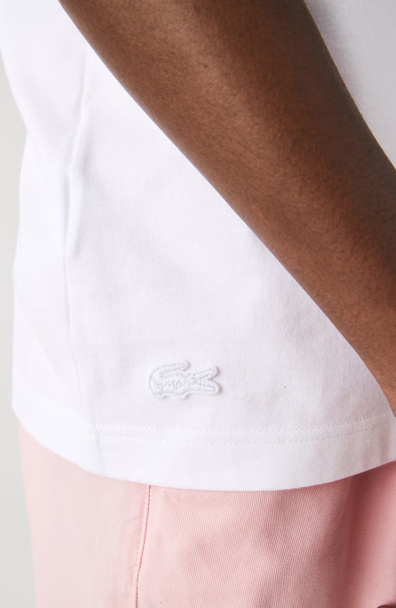 Lacoste Stamp Organic Cotton Graphic Tee, Alternate, color,