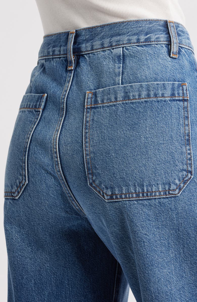 FRAME The Utility Cuff Wide Leg Jeans, Alternate, color, 