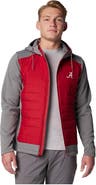 Columbia Men's Columbia  Gray/Crimson Alabama Crimson Tide Out-Shield Hybrid Full-Zip Hoodie Jacket