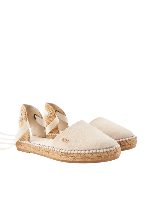 Viscata Candell Canvas Espadrille Flats In Beige