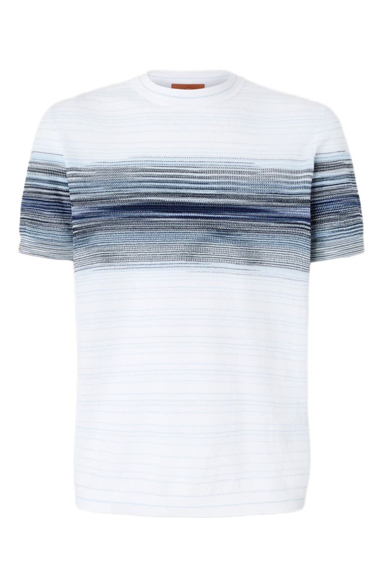Missoni Honeycomb Cotton Knit Crewneck T-shirt With Slub Detail, Alternate, color, 