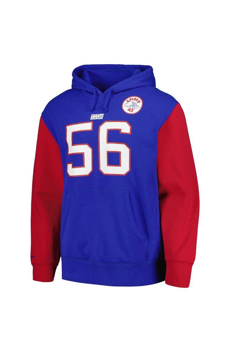 Mitchell & Ness Men's Mitchell & Ness Lawrence Taylor Royal New York Giants Retired Player Name & Number Pullover Hoodie, Alternate, color,
