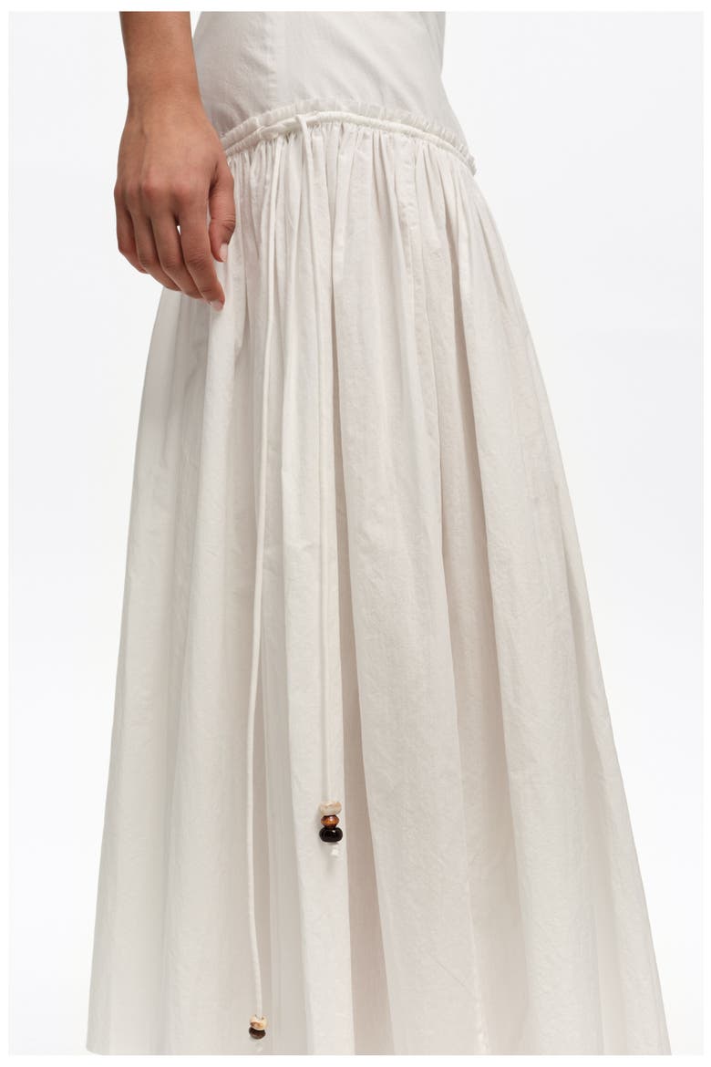 Cotton Flared Skirt, Alternate, color, WHITE