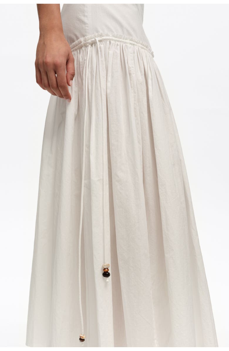 Bimba y Lola Cotton Flared Skirt, Alternate, color, White