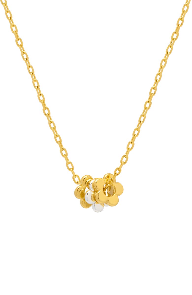 Estella Bartlett Multi Flower Beaded Necklace, Main, color, Gold