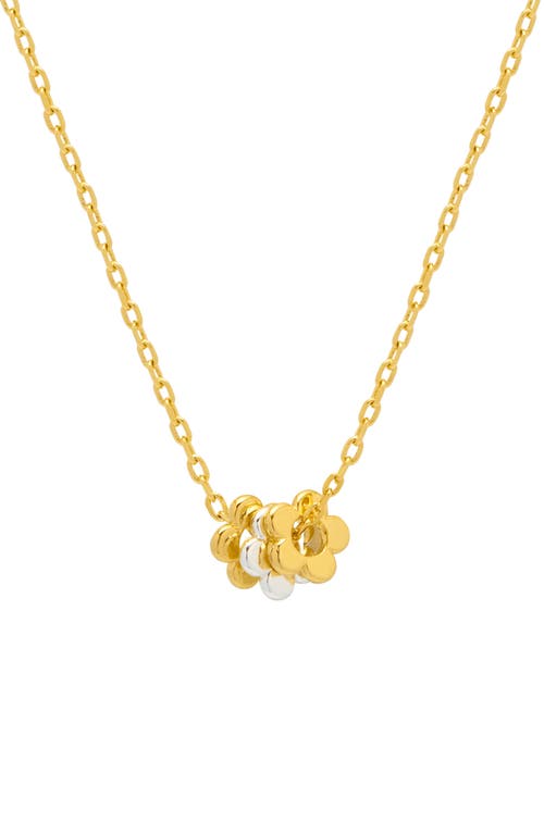 Estella Bartlett Multi Flower Beaded Necklace In Gold