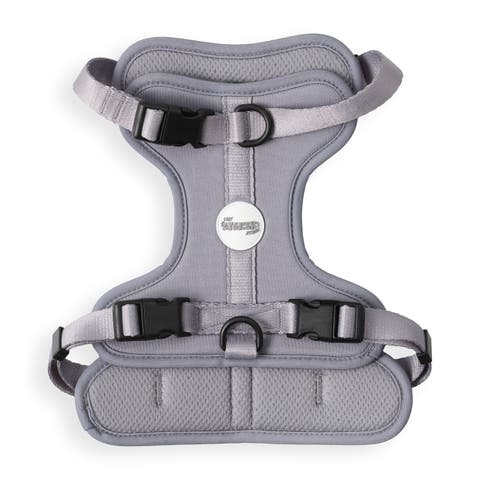 Arlo Adjustable Soft Padded No Pull Pet Harness with 3 Buckles and 3 Leash Clips
