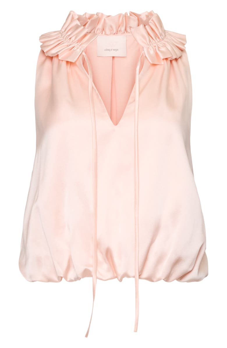 Cinq à Sept Lucianna Silk BubbleTop, Alternate, color, Rosy Cloud