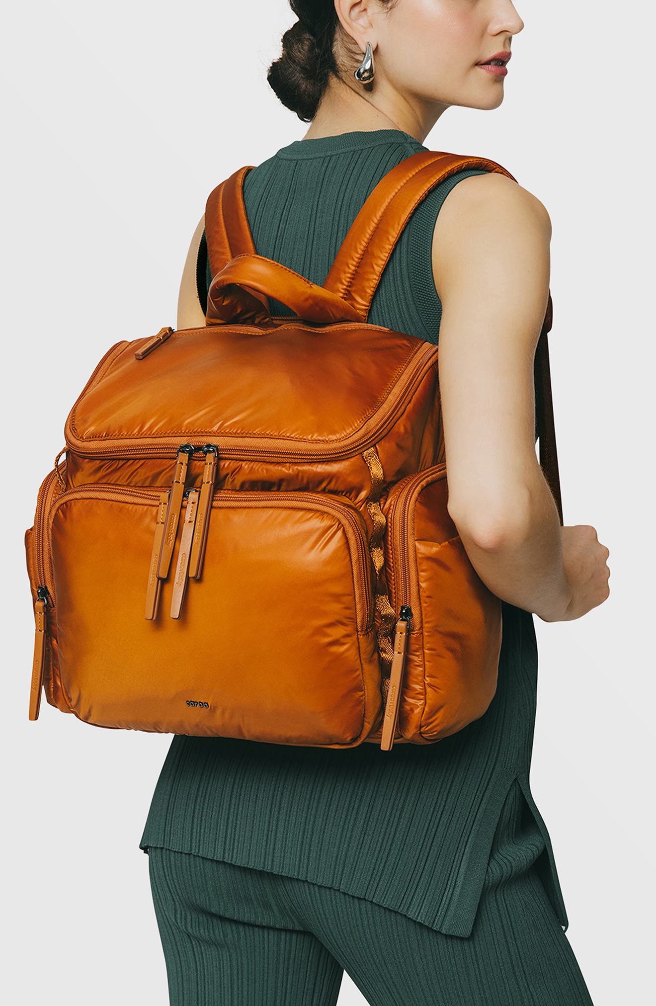 Caraa Medium Baby Bag Diaper Bag, Alternate, color, Clay