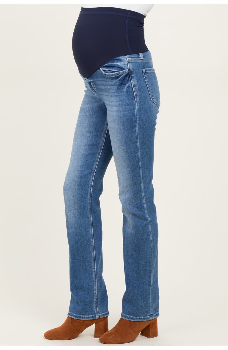 PinkBlush Slim Straight Leg Maternity Jeans, Alternate, color, Blue