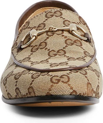 GUCCI モノグラム ミュール ブラウン37.5 Gucci New Jordaan GG Supreme Canvas Loafer (Women) | Nordstrom