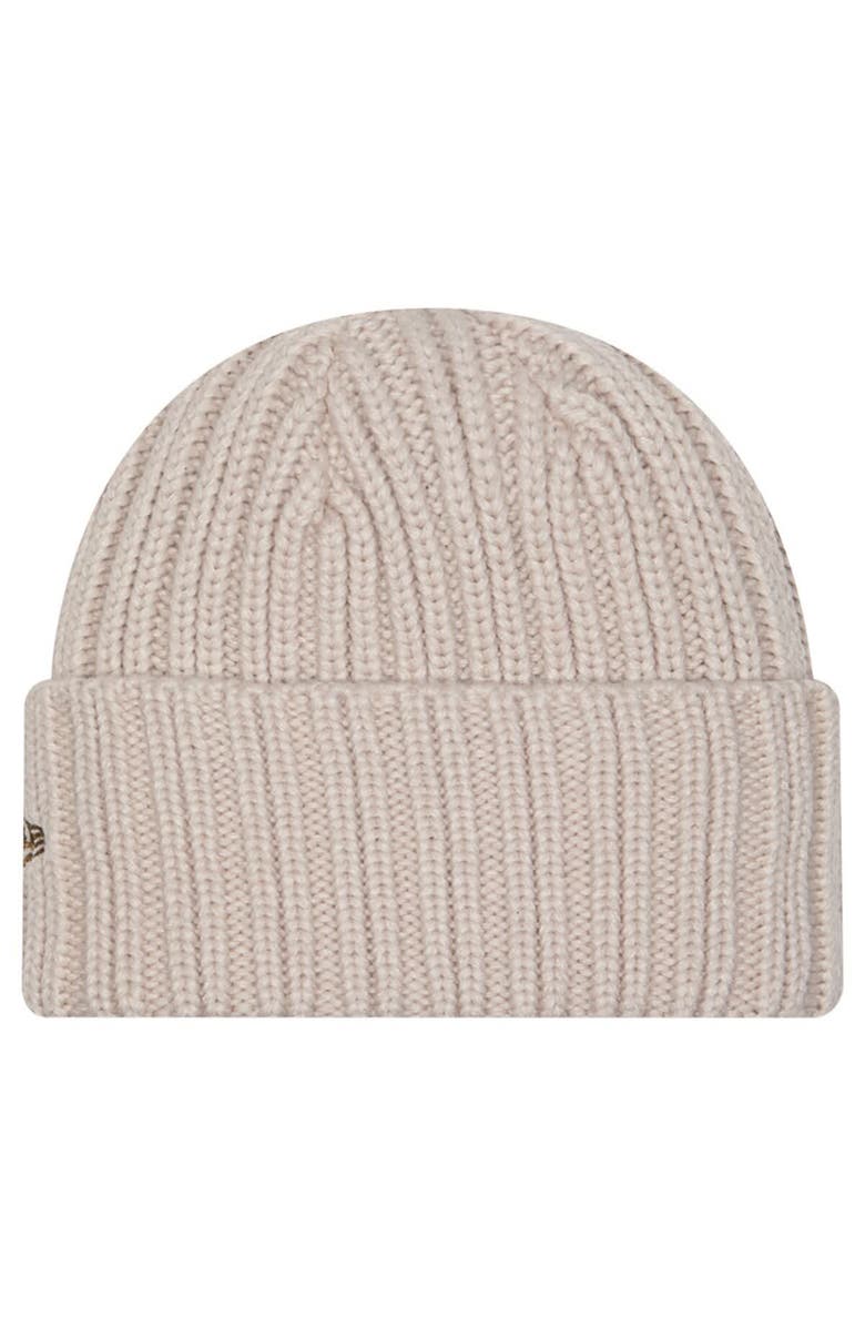 New Era Men
s New Era Light Beige Cincinnati Bengals Logo Applique Cuffed Knit Hat, Alternate, color, Light Beige