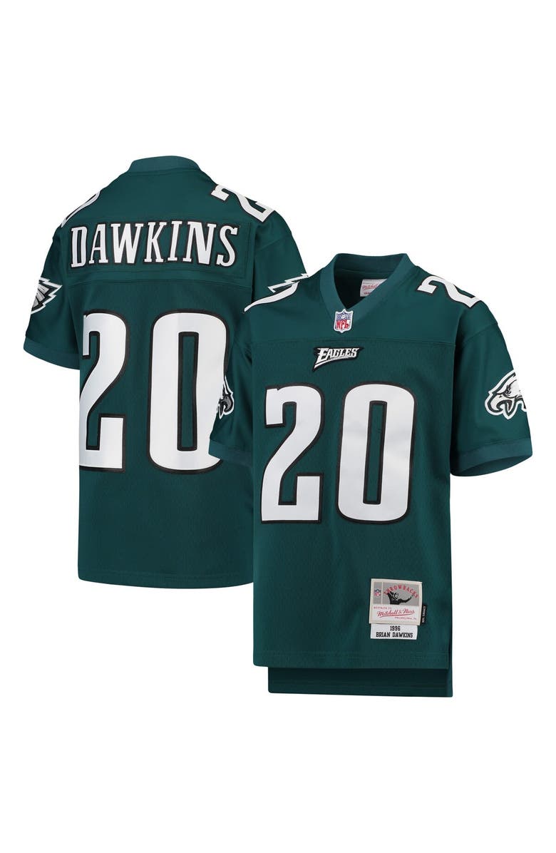 Mitchell & Ness Youth Mitchell & Ness Brian Dawkins Midnight Green Philadelphia Eagles 2004 Legacy Retired Player Jersey, Alternate, color, 