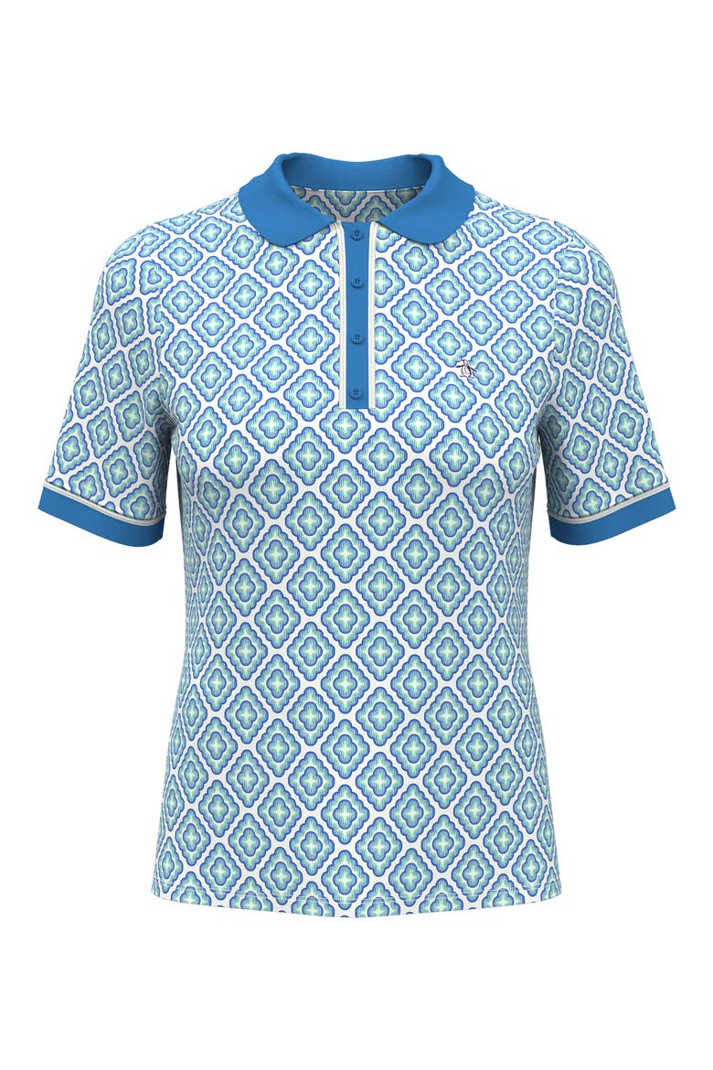 Print Polo, Main, color, FRENCH BLUE