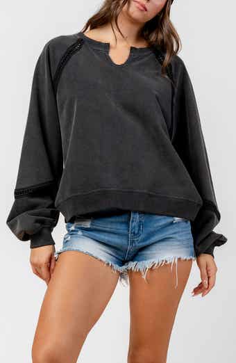 Beivy Washed French Terry Pullover