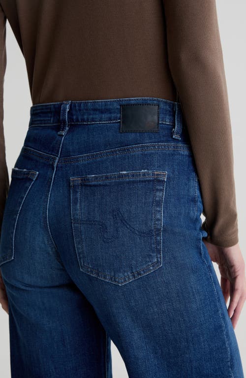 Ag Stella Mid Rise Wide Leg Palazzo Jeans In Blue