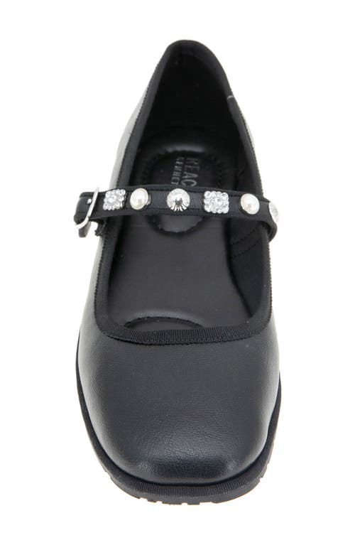 Reaction Kenneth Cole Elda Embellished Mary Jane Flat In Black