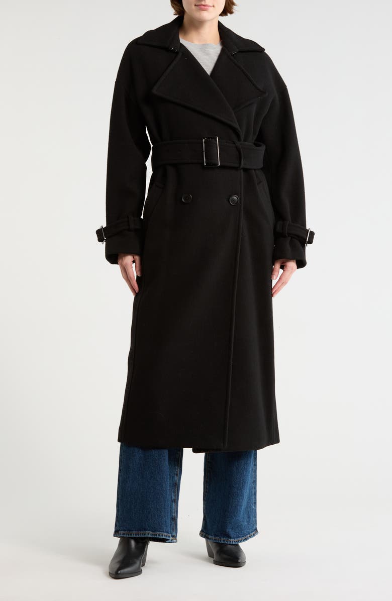 Michael Kors Double Breasted Maxi Coat, Main, color, 