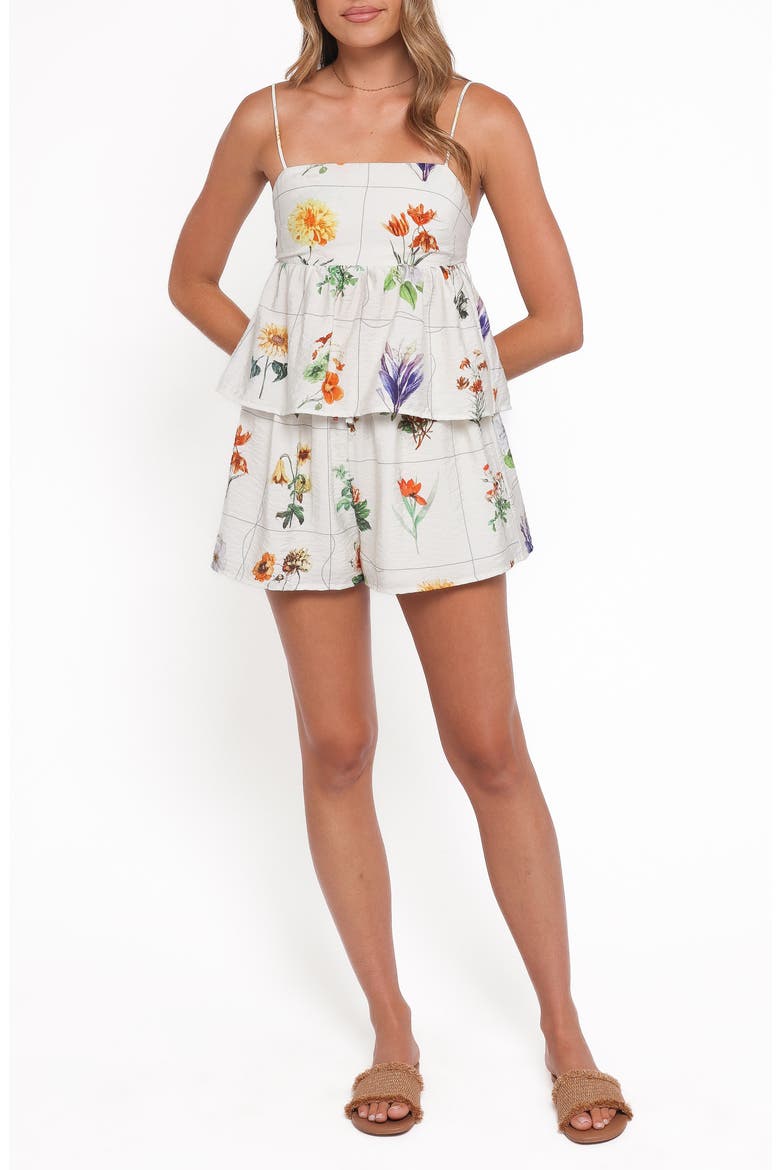 Emilie Cami & Shorts Set, Main, color, MULTI FLOWERS