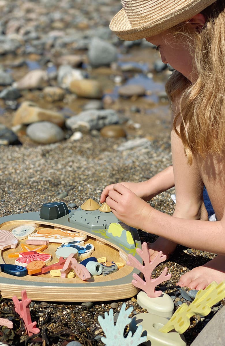 Tender Leaf Toys My Little Rock Pool Wooden Playset, Alternate, color, Multi