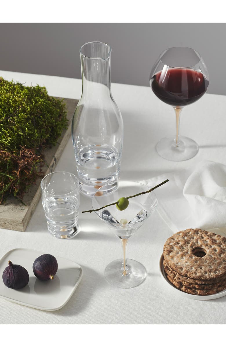 Orrefors Intermezzo Gold Bouquet Set of 2 Wine Glasses, Alternate, color, Gold