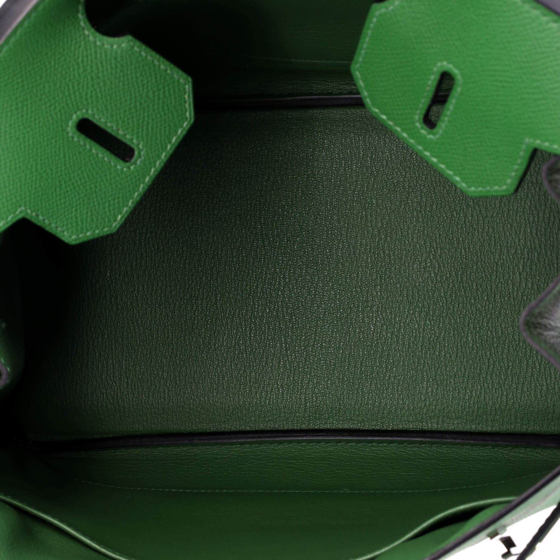 Pre-Owned Hermes Birkin Handbag Green Epsom with Palladium Hardware 30, Alternate, color, 