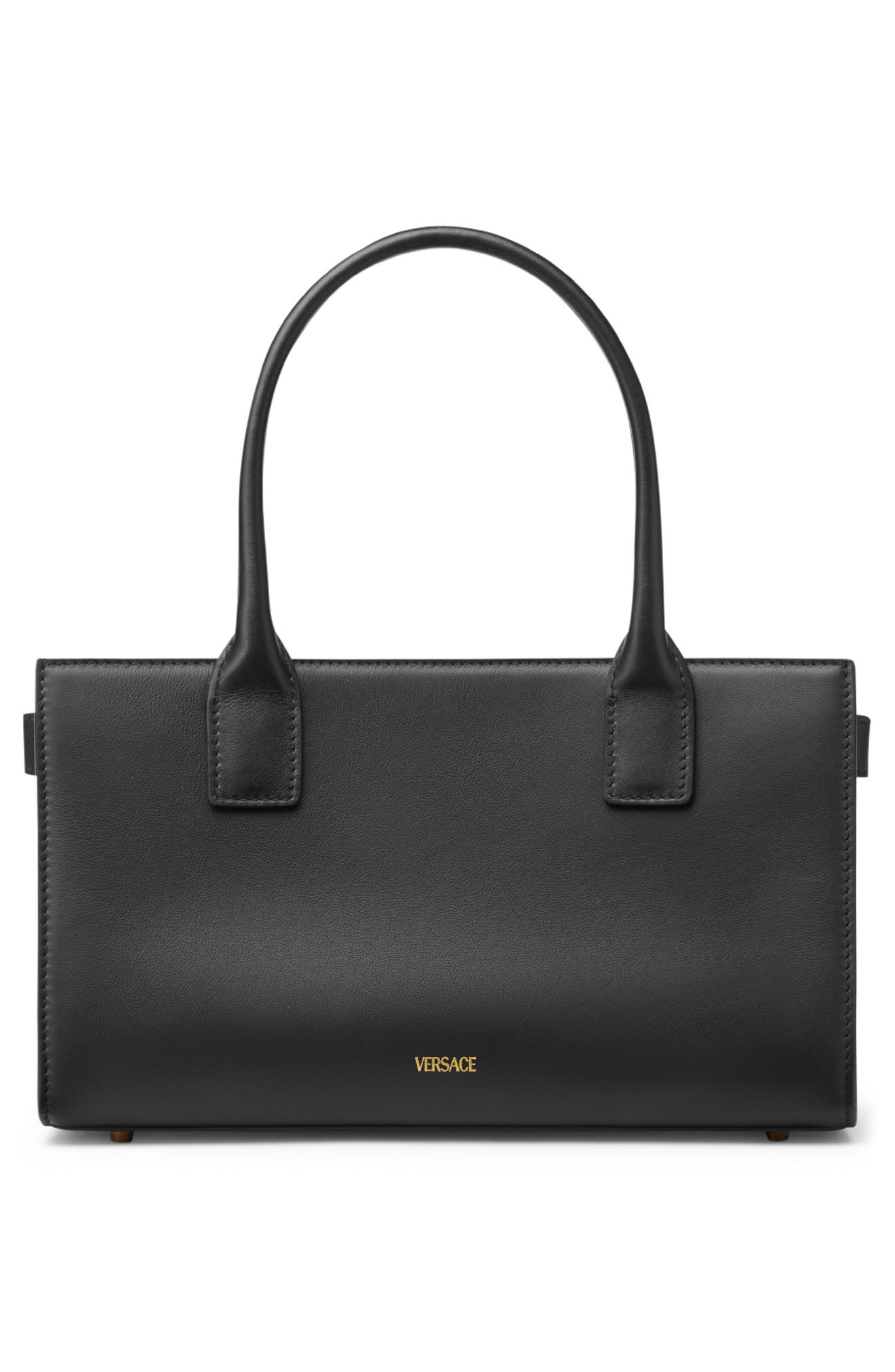Versace Medusa 95 Tote, Alternate, color, 1B00v-Black-Versace Gold