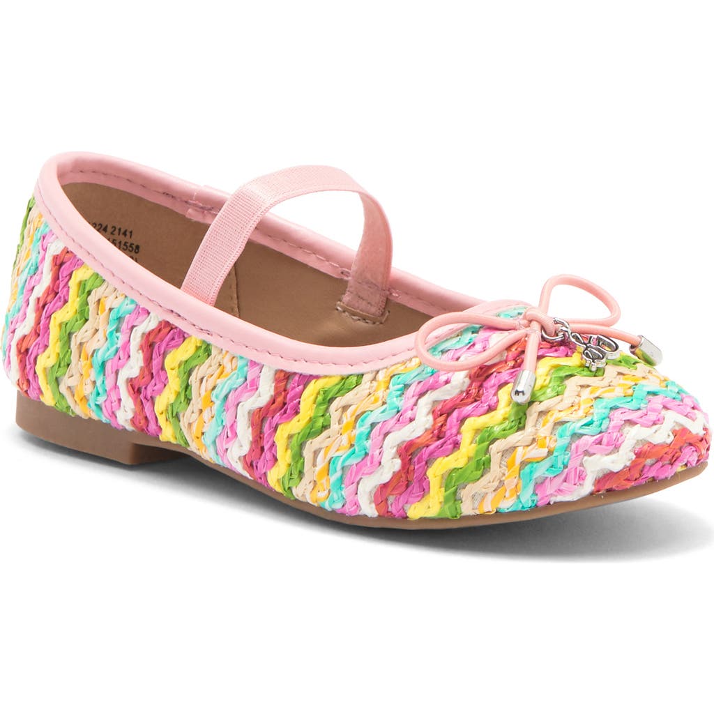 Shop Sam Edelman Kids' Felicia Flat In Pink Multi