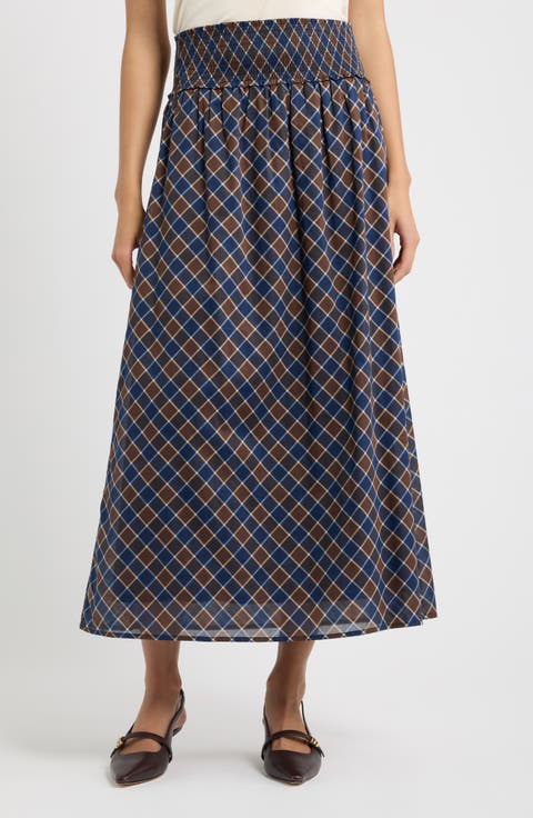 The Delphine Nap Cotton Midi Skirt