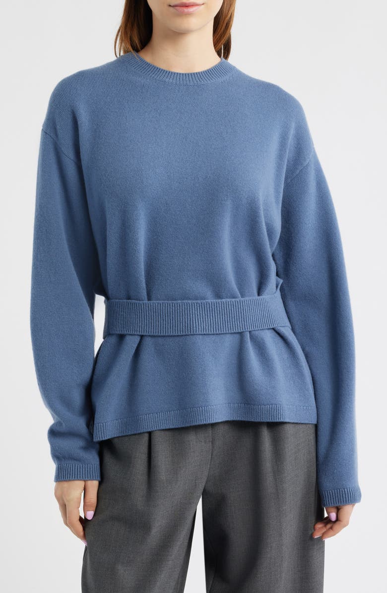 COS Alter Wool Sweater, Main, color, Blue Medium Dusty