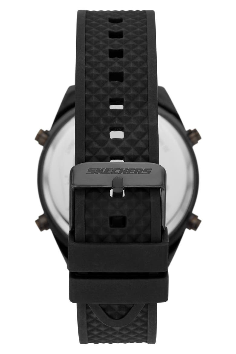 Kentwood Digital Silicone Strap Watch, Alternate, color, BLACK